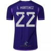 Officiële Voetbalshirt Argentinië L. MARTINEZ 22 Uit WK 2022 - Heren